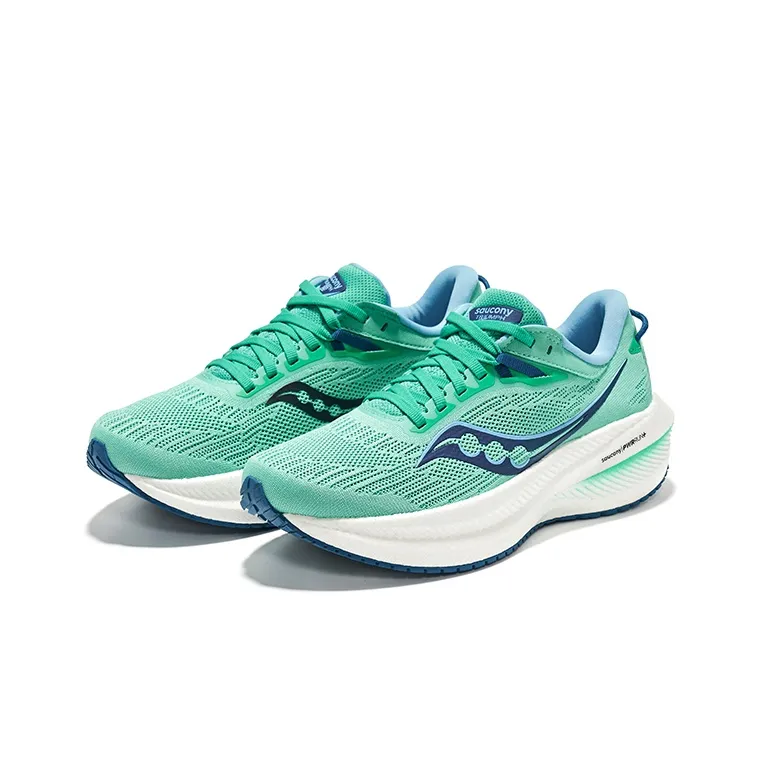 saucony Women's Triumph 21 'Mint Navy'-2