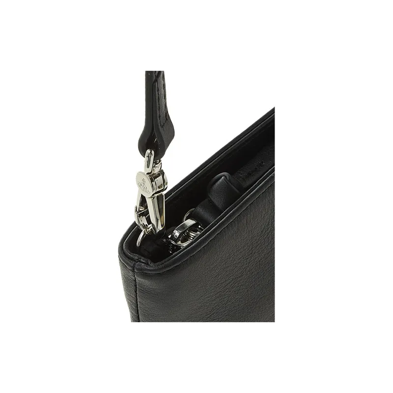 Vivienne Westwood Cow Leather Shoulder Bag, Crossbody Bag Unisex Black-7