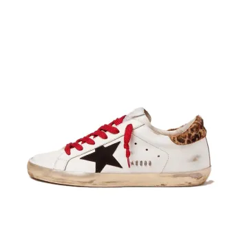 Golden Goose Super Star Stylish Skateboarding Shoes Women's White Red