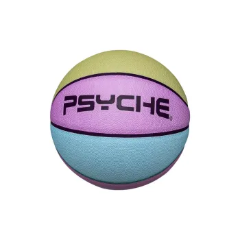PSYCHE PU Basketball Yellow Pink Blue Size 7 Training Unisex