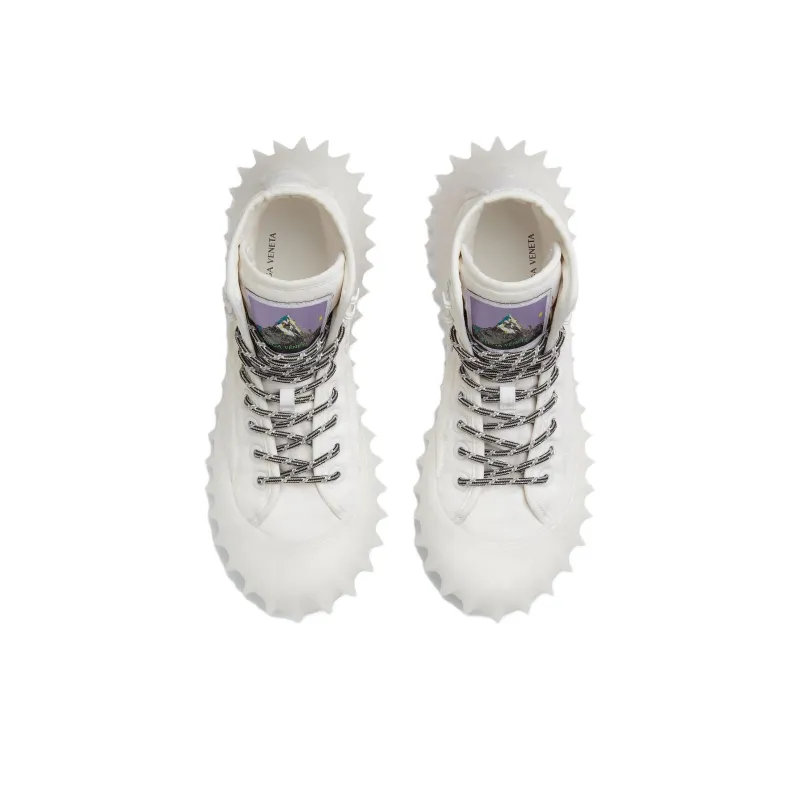 Bottega Veneta Denver High Top Casual Shoes Men's White-1
