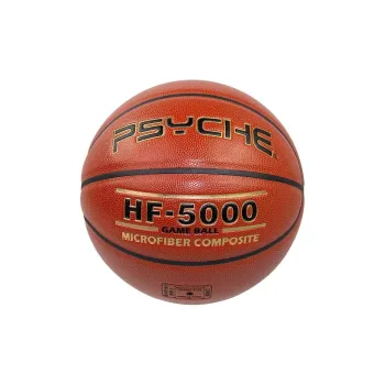 PSYCHE Size 7 Standard Ball Indoor, Outdoor, All Basketball Microfiber Composite Brown Red