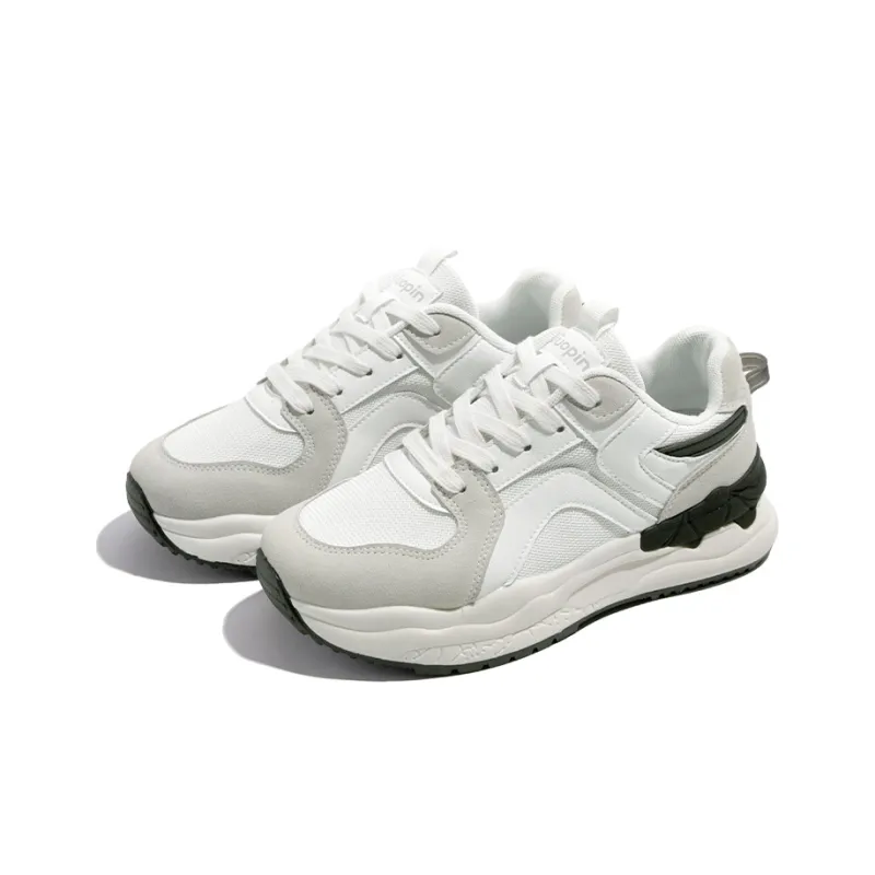 TUOPIN Slip Resistant Breathable Lightweight Low Top Casual Shoes Women's White Black-1
