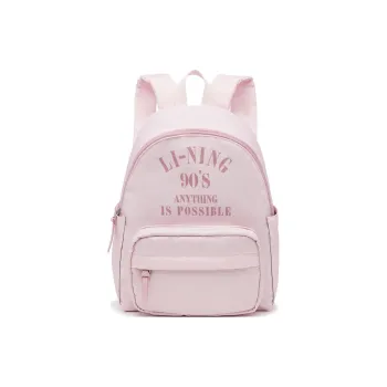 LiNing Sports Life Collection Fabric Sports Backpack Regular Women's Primrose Pink