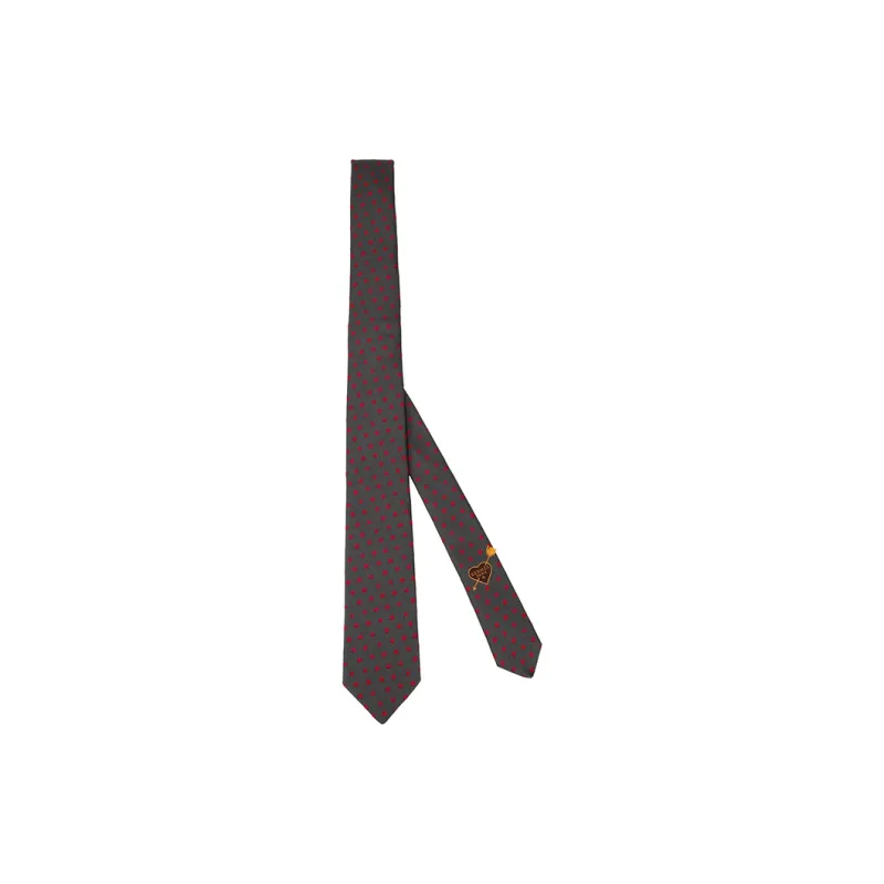 HERMES Dancing Heart Ties Men Brown-1