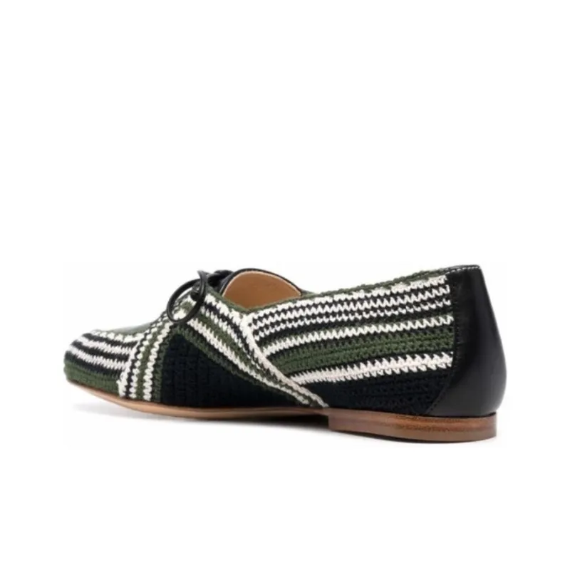 GABRIELA HEARST Hays Casual Single Shoes Women's Black Green White-3
