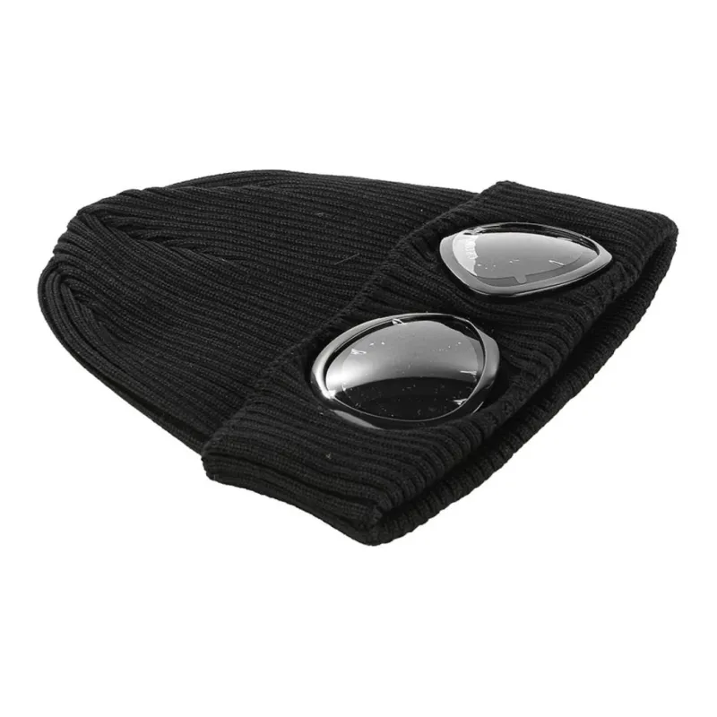 C.P.Company Goggles detail Ribbed Beanie-2