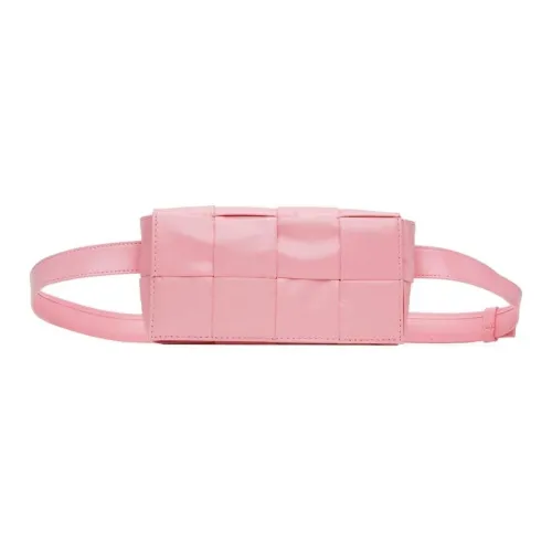 Bottega Veneta Cassette Belt Cow Leather Box Bag, Camera Bag, Crossbody Bag, Fanny Pack Mini Men's Pink