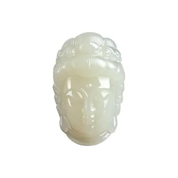 Seven Little Craftsmen Pendants Pale Greenish White Jade Unisex
