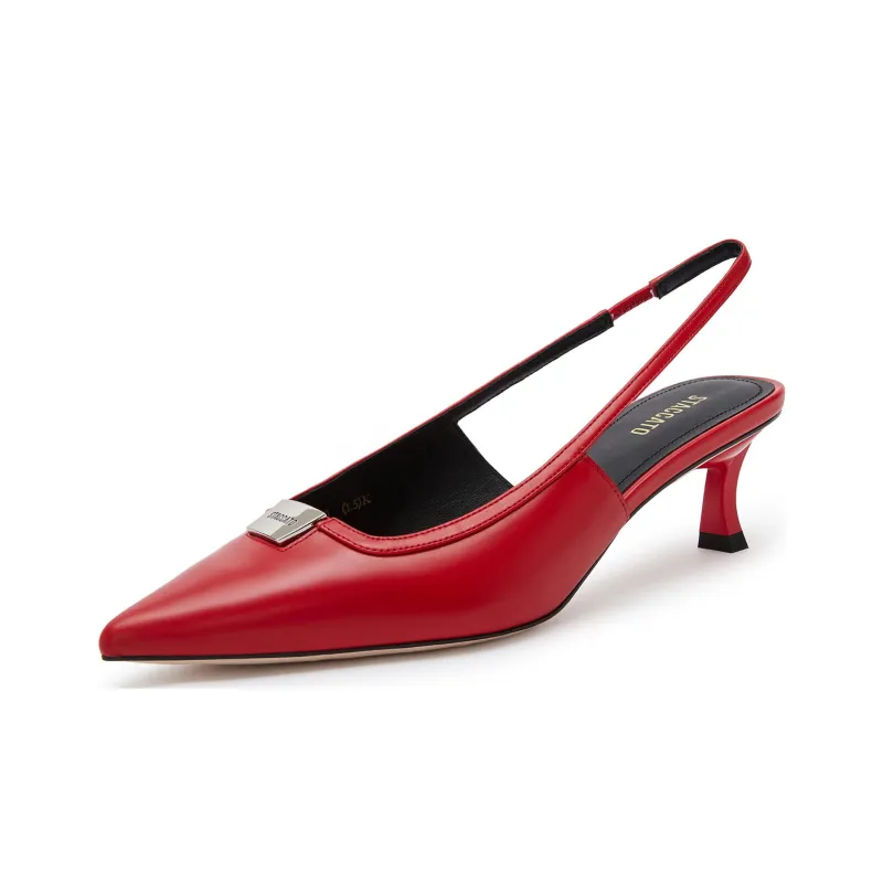Staccato Monica Flared Heel Pointed Toe High Heels 6cm Women's-9