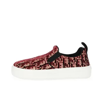 DIOR Solar Slip On Red Oblique Women's