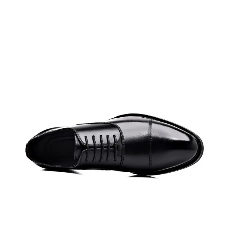 YEDANI Dress Shoes Men Low Top Black/Brown-2