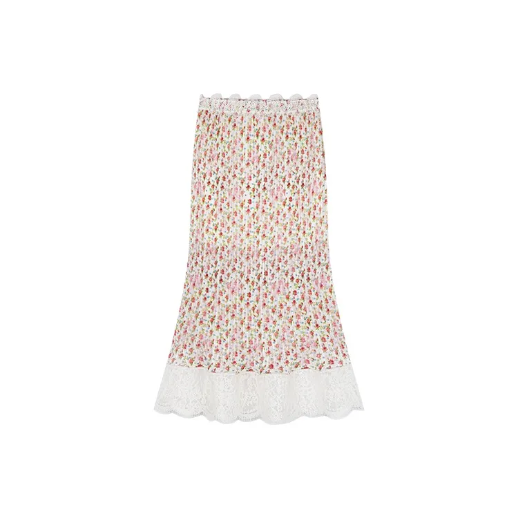 UOOYAA Casual Long Skirt Women's Print-1