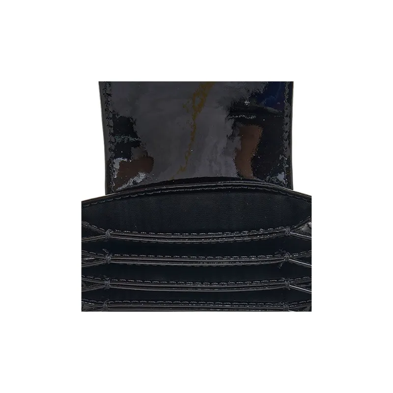 Vivienne Westwood Bright Patent Leather Card Holder Women's Black-8