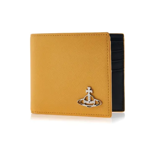 Vivienne Westwood Calfskin Wallet Men's Yellow