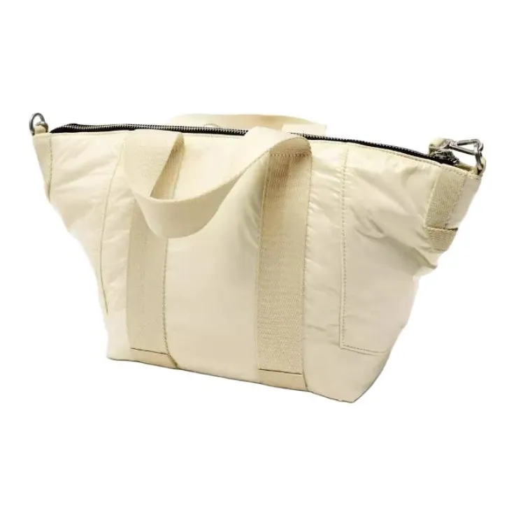 ZARA Polyurethane Tote Bag Shopping Bag One Shoulder Handbag Crossbody Bag Mini Women's Ecru-1
