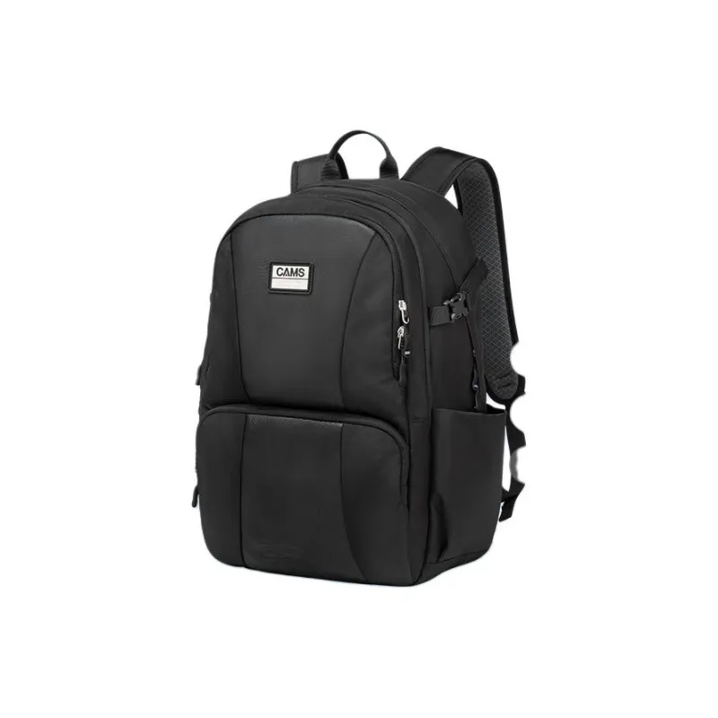 CAMS Polyester Backpack Regular Men's Rock Pattern Black-0