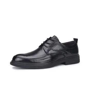 GZZ Dress Shoes Men Low-Top Black