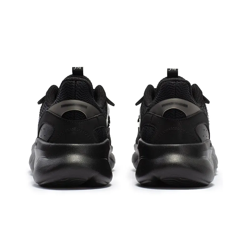361° Cushioning, Slip Resistant, And Abrasion Resistant Low Top Casual Running Shoes Women's Obsidian Black-3