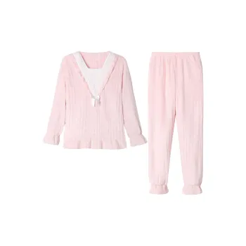 Flowers In Water Home Suit Women's Pink Blue