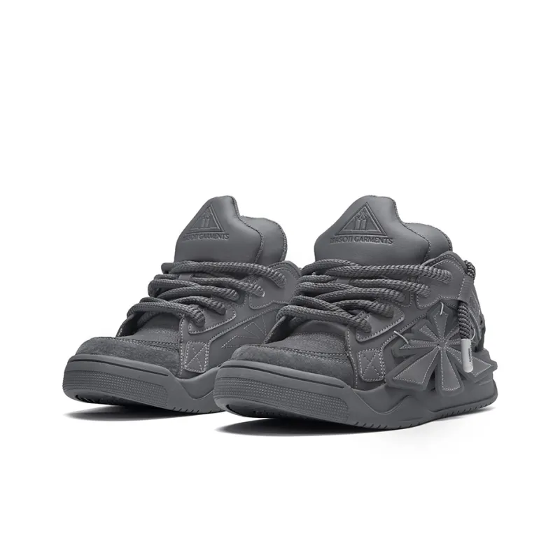 Masongarments Skateboard Shoes Unisex Modern Gray-1