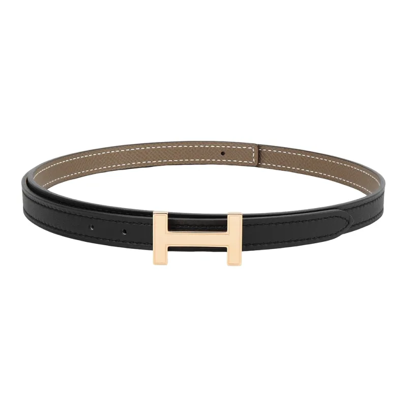 HERMES Focus Leather Belts Unisex-2