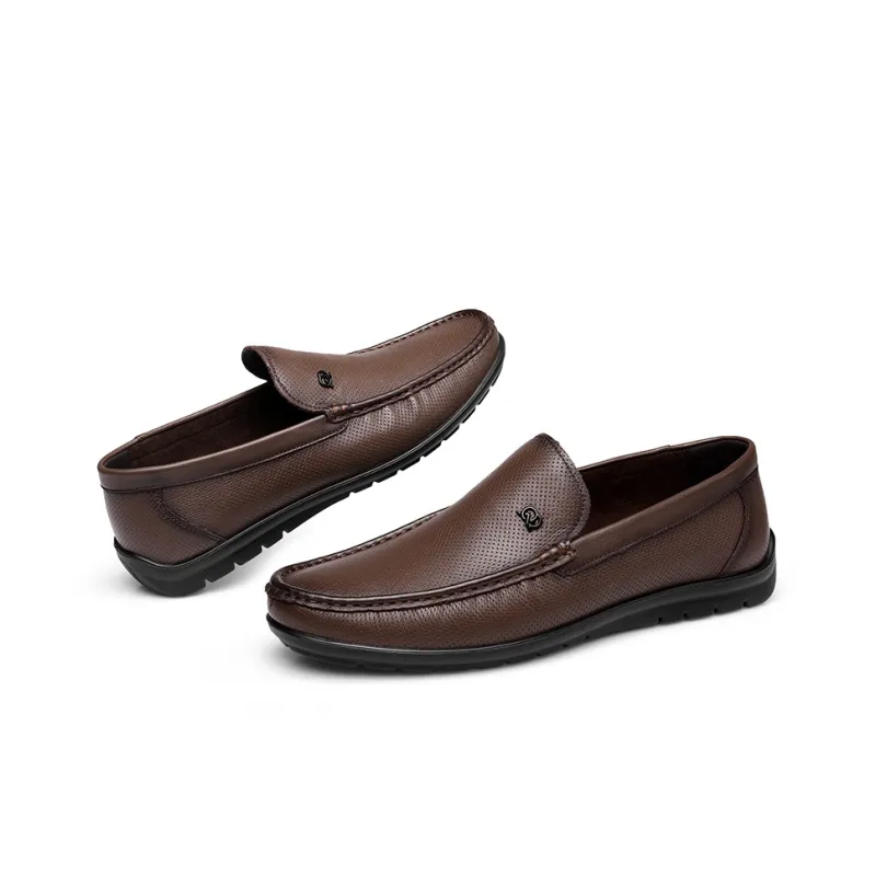 Strongman 3515 Genuine Leather Shoes Breathable Soft Sole Business Shoes Men's-10