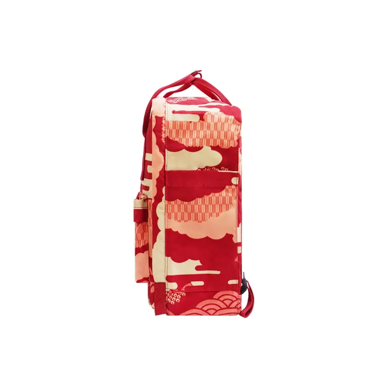 Fjallraven Vinylon Backpack Large Size Unisex Red-3
