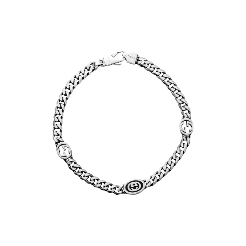 GUCCI 925 Sterling Silver Bracelets Men's Silver-0