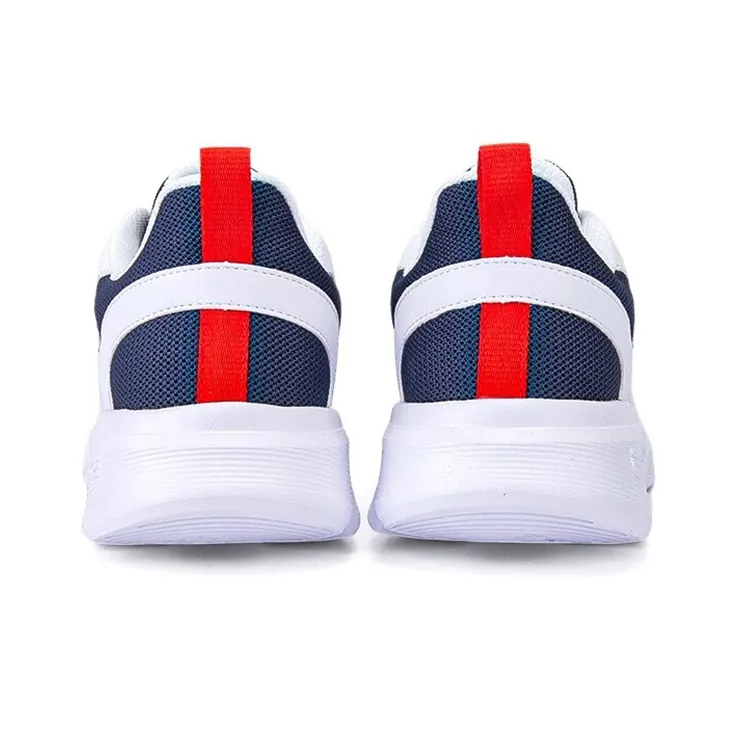Erke Cushioned Slip Resistant Breathable Low Top Running Shoes Men's Blue White-3