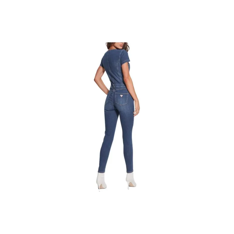 GUESS Eco Naomy Denim Jumpsuit Jumpsuit Women's Blue-1
