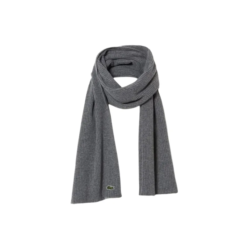 LACOSTE Knit Scarves Men's Gray-0
