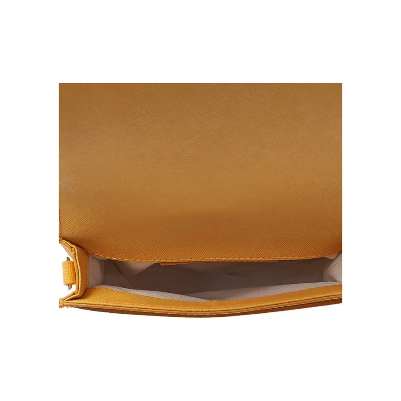 Vivienne Westwood Calfskin Saddle Bag Shoulder Bag Crossbody Bag Women's Yellow-9