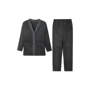 Flowers In Water Home Suit Women's Dark Gray