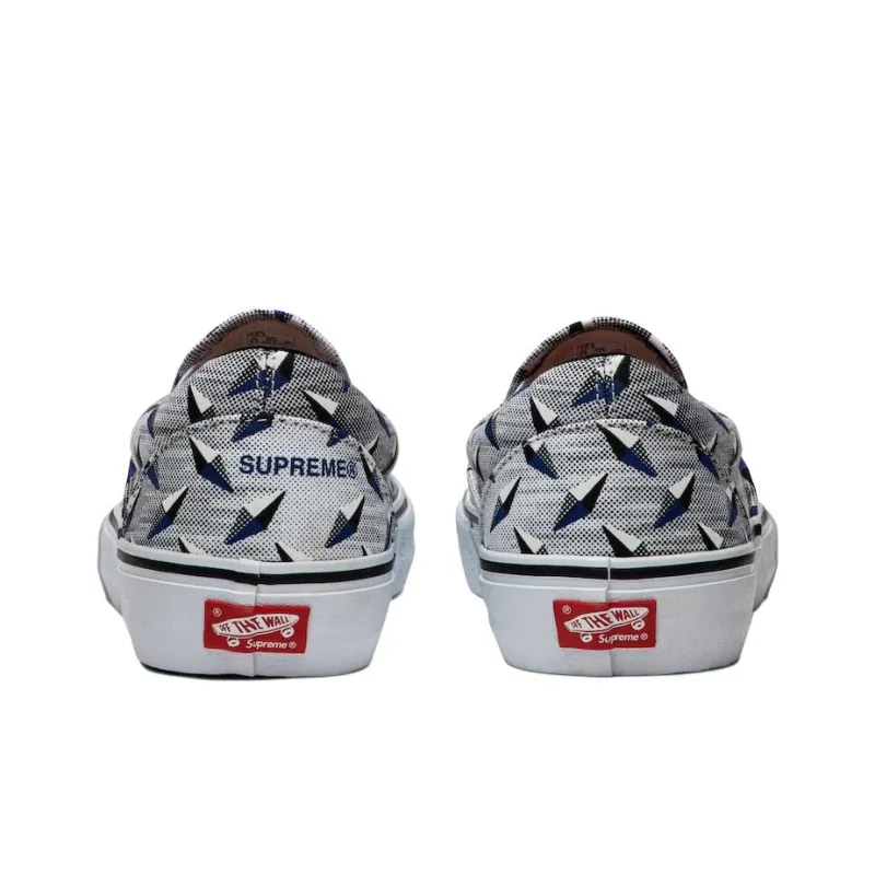 Vans Slip On Supreme Diamond Plate White-3