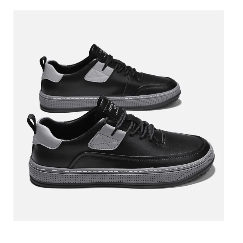 JOSEPH ABBOUD Low-Top Skateboard Shoes Men's Black-3