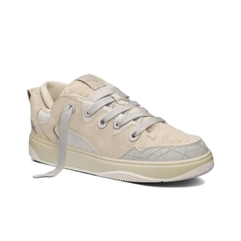 DIOR B9S Skater Erl Cream Suede With White And Cream DIOR Oblique Jacquard-1