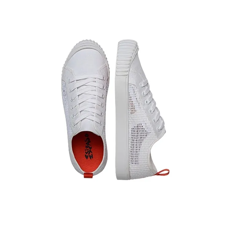 Havaianas Anti-Slip Wear-Resistant Low-Top Skateboard Shoes Women's White-2