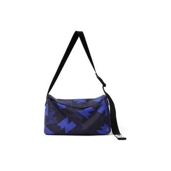 NOXXON Nylon Fabric One Shoulder Handbag Crossbody Bag Medium Size Unisex Ink Blue