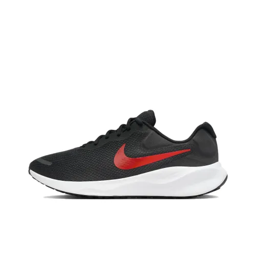 Nike REVOLUTION 7 Running Shoes Men Low-Top Black/Red