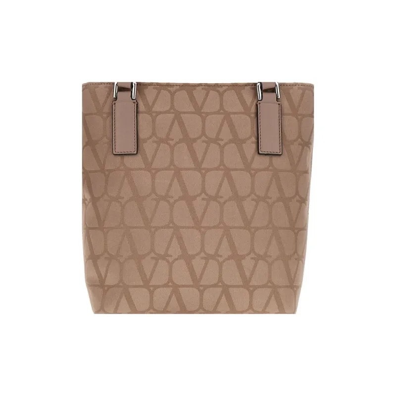 Valentino All-Over Logo Patterned Top Handle Bag-2