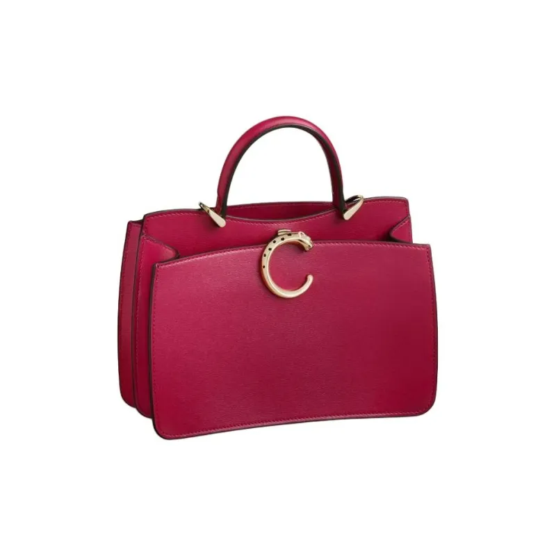 CARTIER Panthère De Cartier Calfskin Shoulder Bag Crossbody Bag Mini Women's Cherry Red-1