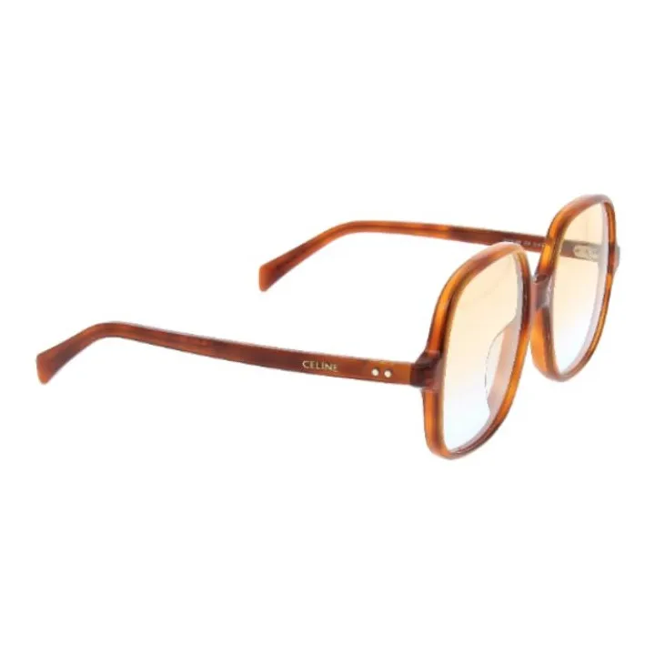 CELINE Square Sunglasses Women's Brown-1