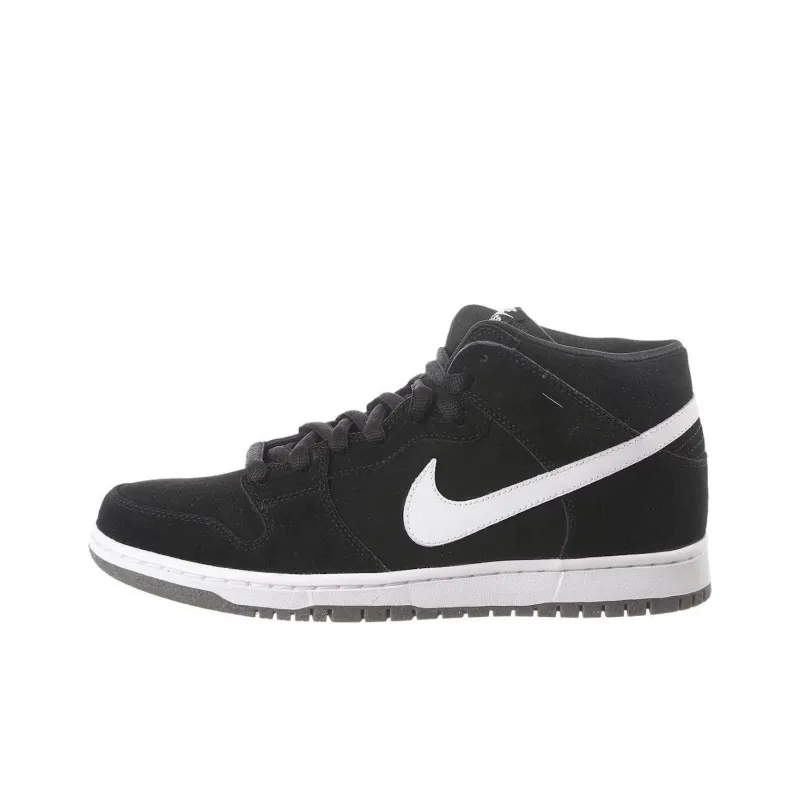 Nike Sb Dunk Mid Pro Black White-0