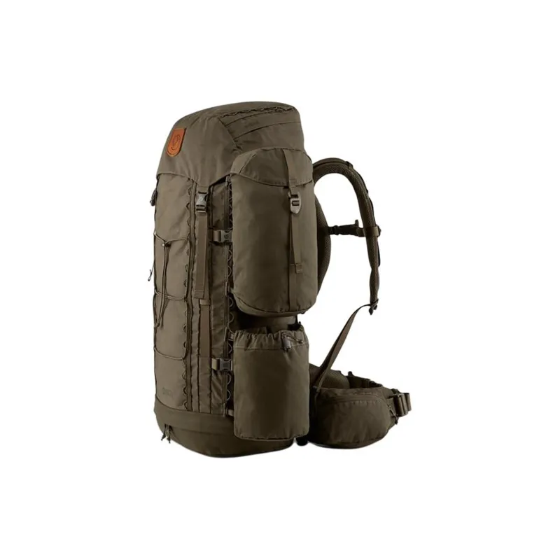 Fjallraven Recycled Polyamide Backpack Unisex Black Olive Color-1
