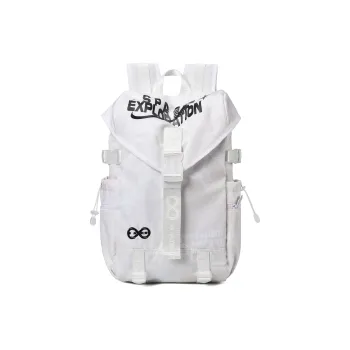 8atheist Polyester Student Backpack Regular Unisex Gardenia White