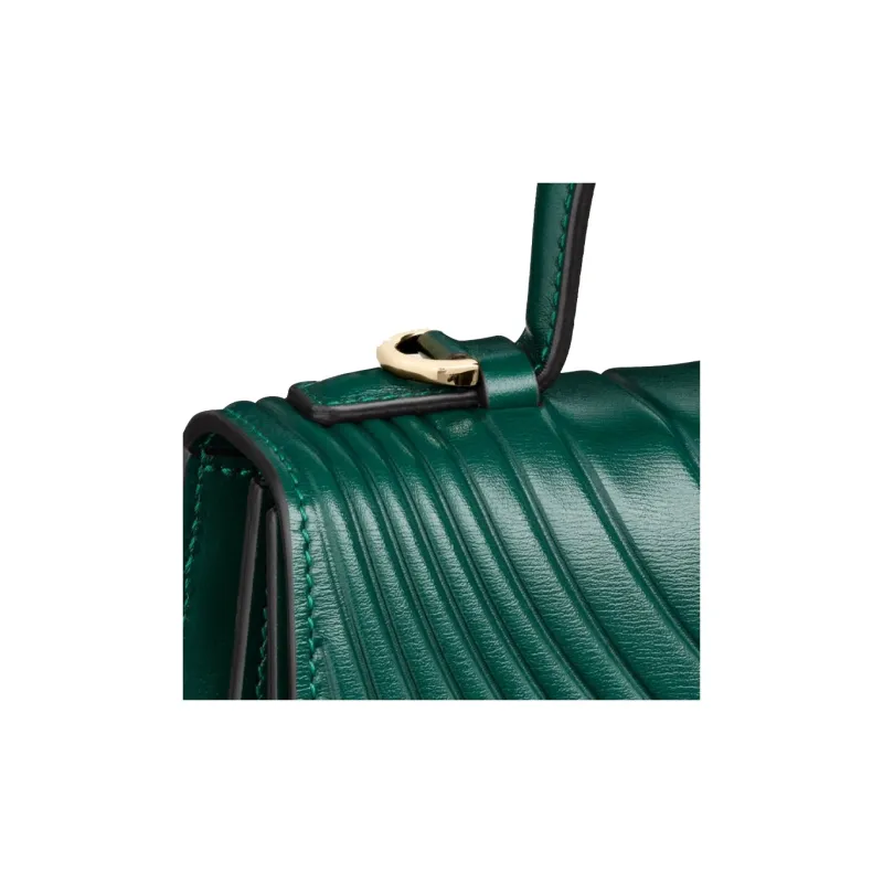 CARTIER Panthère De Cartier Calfskin Handbag Shoulder Bag Crossbody Bag Small Size Women's Emerald Green-4