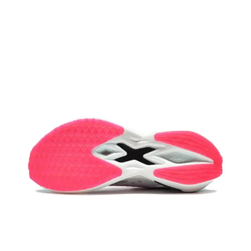 XTEP 160X 2.0 Cushioning Anti Slip Wear Resistant Breathability Low Top Running Shoes Women's White Red Green-4