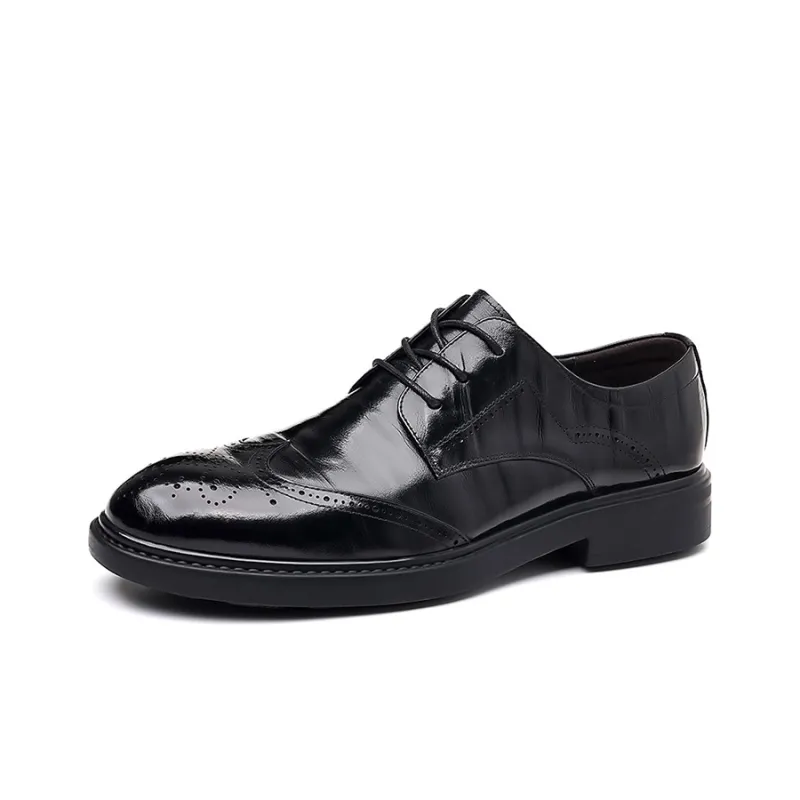 GZZ Bullock Dress Shoes Men's Black-0