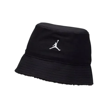 Jordan Cotton Elastane Polyester Nylon Bucket Hats Men's Black/White